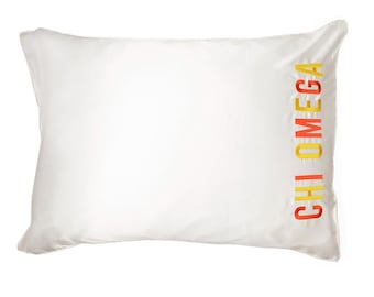Sorority Embroidered Pillowcase