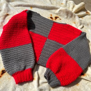 Cropped colorblock sweater best sale