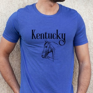 Kentucky Horse T-shirt, Horse Racing Tee, Horse Shirt, Premium Unisex Tee, Plus Sizes Available
