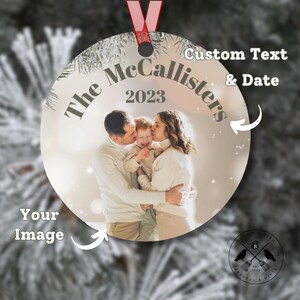 Personalisierte Familie Bild Ornament, Familien Foto Geschenke, benutzerdefinierte Foto Ornament, einzigartige Weihnachts Ornament, Familie Erinnerung Ornament