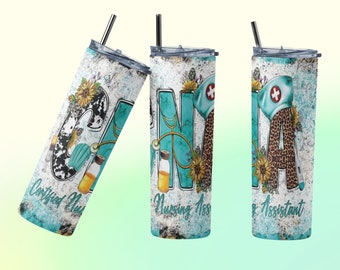 CNA tumbler- CNA- gifts for Nurse- nurse tumbler- medical field tumbler-cute tumbler- cute gifts- gifts for coworker- Nursing assistant gift