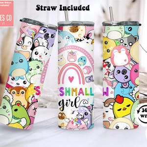 Squishmallow Themed Tumbler,Squishmallow tumbler,Vibrant Rainbow Design,Ideal Birthday Surprise for Daughters,20 oz squishmallow tumbler