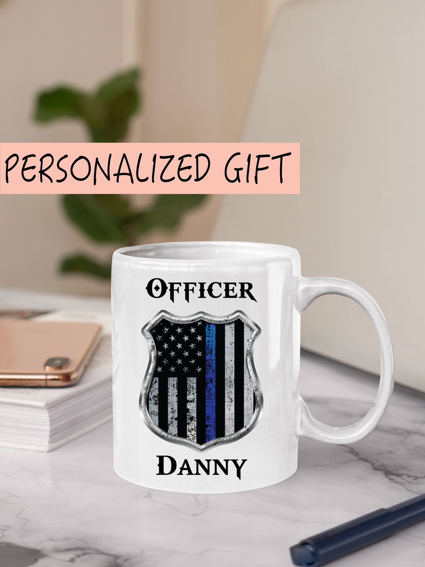 Police Mug Personalized, Police Gifts for Men, Police Coffee Mug, Police  Coffee Cup, Back the Blue Gifts, Back the Blue Mug, Policeman Gift 