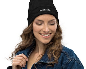 Organic ribbed beanie