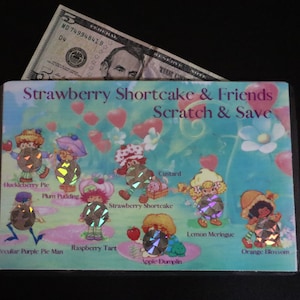 Strawberry Shortcake  Scratch & Save Savings Challenge | Savings Tracker | Cash Envelopes | Savings Challenge