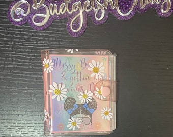 Messy Bun Gettin My Savings Done Mini Binder  Savings Challenge| Cash Envelopes | Savings Challenge | Mini Savings Challenge