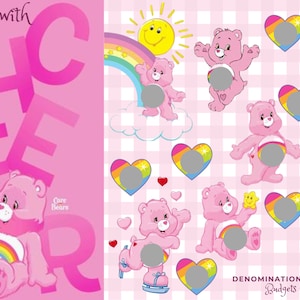 Care Bear Savings Scratch-Off | Savings Tracker | Cash Envelopes | Savings Challenge