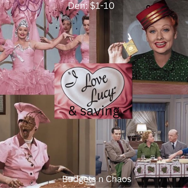 I Love Lucy and Saving- Savings Booklet- Savings Tracker | Cash Envelopes | Savings Challenge