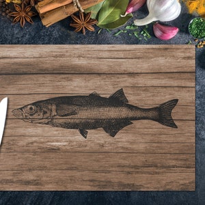 MAVOTER Fish Cleaning Cutting Board - Fish Cleaning Kit, Fishing Measuring Board Fish Fillet Boards with Clamp and Knife Set Grips for Easy Filleting