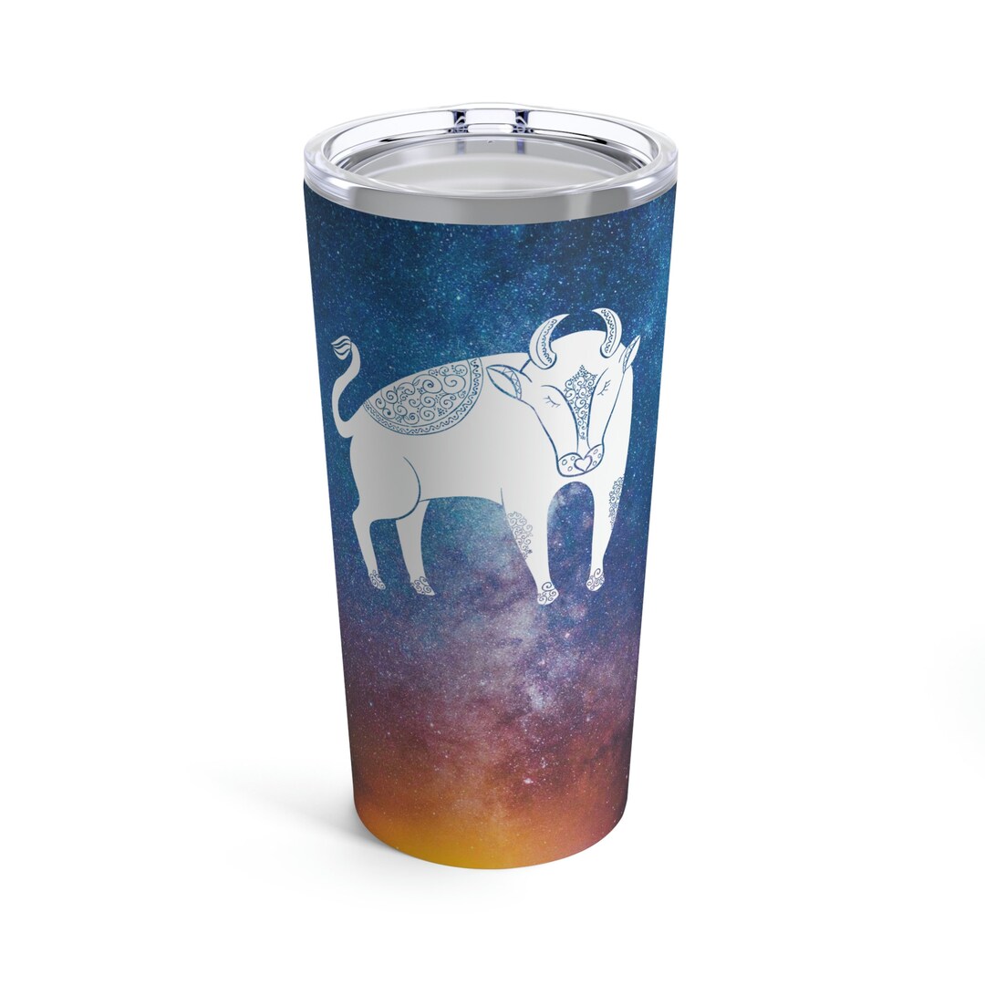 Taurus Tumbler Stainless Steel 20oz Astrology Tumbler Gift - Etsy