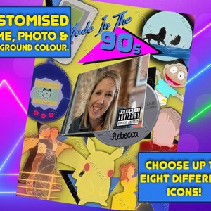 Custom Made In The 90s Poster PDF | Not An Instant Download | Not An Editable PDF