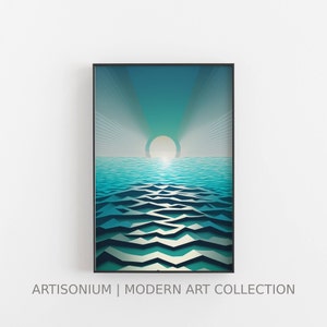 Surreal Ocean Landscape Digital Art Download | LP00075
