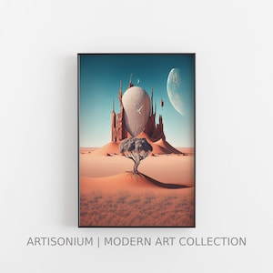 Surreal Desert Landscape Digital Art Download | LP00098