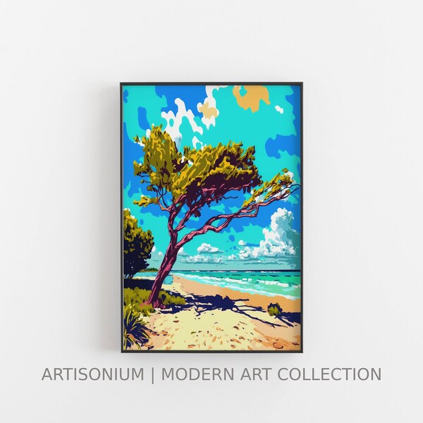 Fauvism Beach Landscape Digital Art Download | LP00130