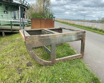 Décadas de 1920 - Década de 1930 - Soporte de transferencia para piano - Grúa flotante para piano - Roble - Hermosa pátina