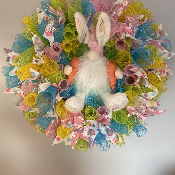 Over The Top Easter Gonk Wreath