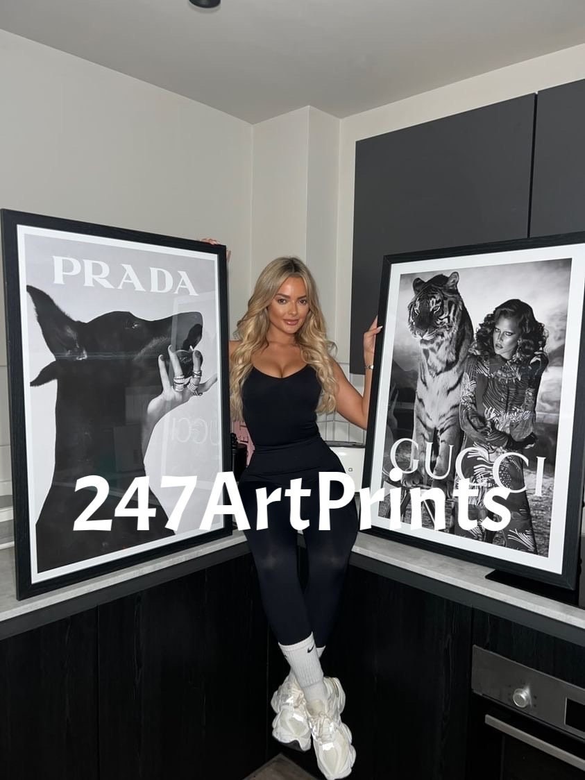 Luxury Fashion Brand Wall Art Prints Brand Logo Shop Print Store Front