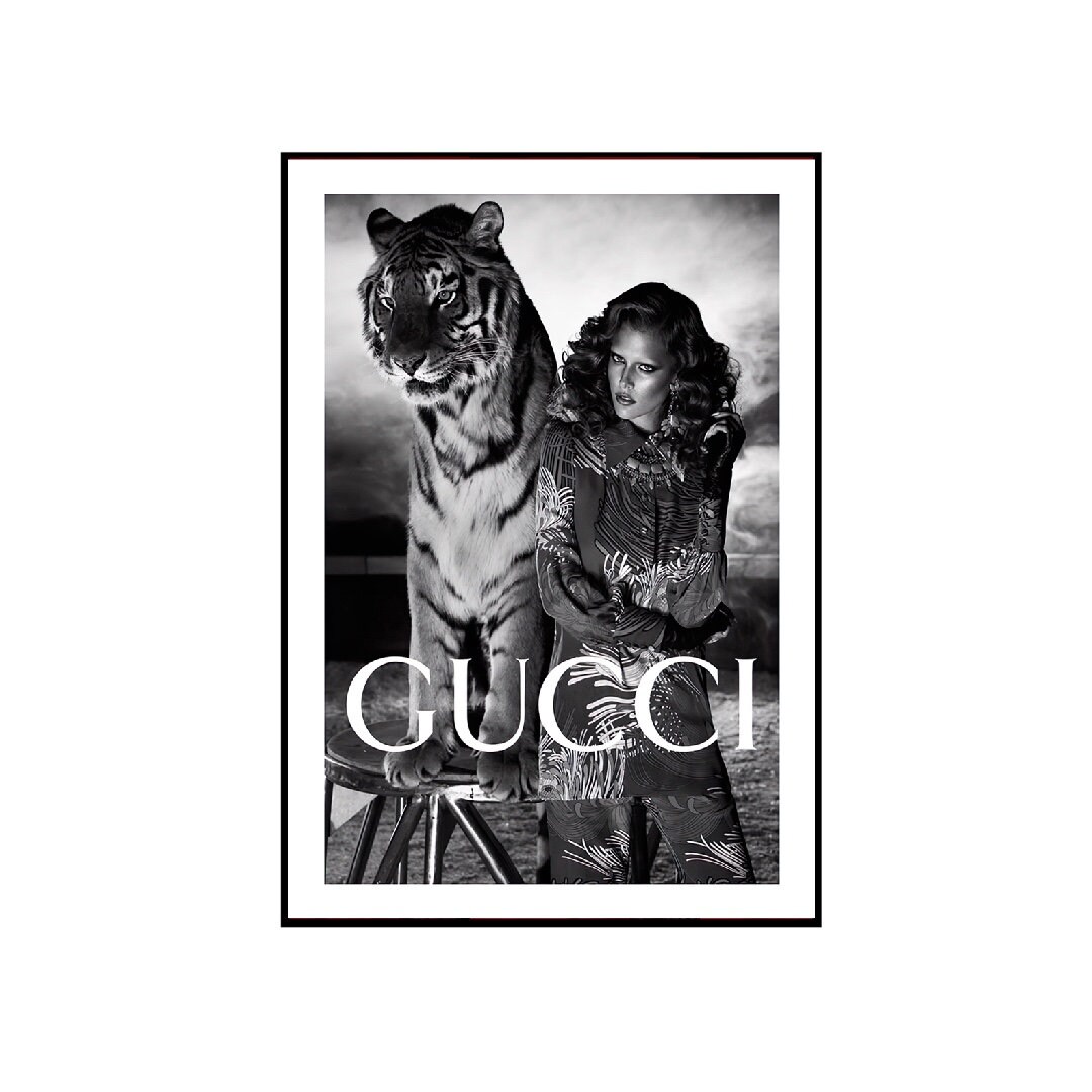 Luxury Fashion Brand Wall Art Prints Brand Logo Shop Print Store Front