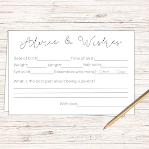 Carte di consigli e auguri minimalisti per i futuri genitori, giochi per il baby shower, auguri per il bambino, auguri e previsioni per il bambino