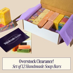 Limited Time Offer: Set of 12 Discounted Handmade Soap Bars | Overstock Clearance!