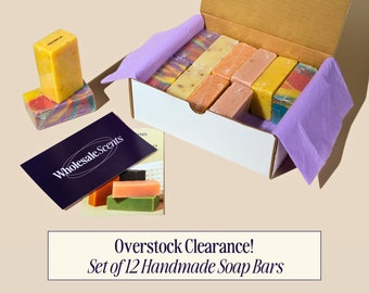 Limited Time Offer: Set of 12 Discounted Handmade Soap Bars | Overstock Clearance!