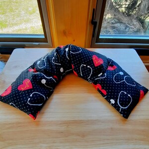 Hearts And Stethoscope Neck Corn Bag