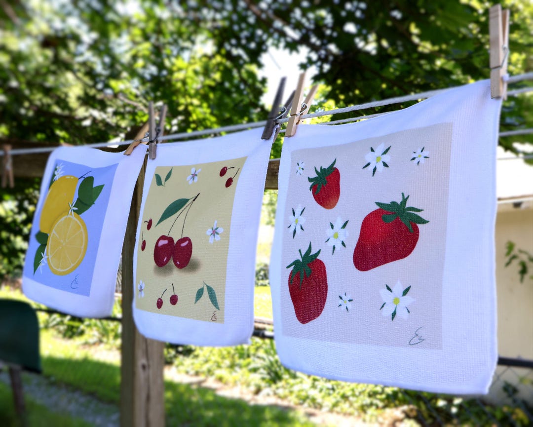 Fruit Print Microfiber Dusting Cloth, Plant Care Cloth - Etsy