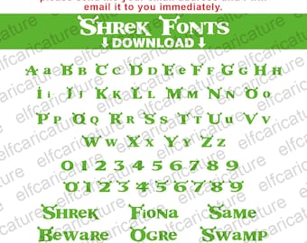 Green Ogre Font SVG Download Font (Ai-Svg-Jpeg-Png-Alphabet Ttf )