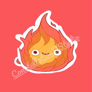 Howl's Moving Castle CALCİFER Png Sticker Digital Downloadable - Etsy