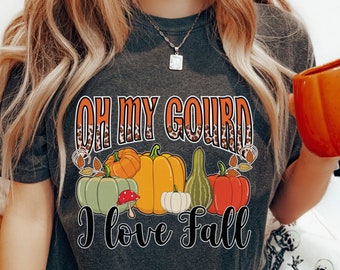 Funny Halloween Shirt for women with pumpkins and leopard print. Perfect fall sweatshirt and stylish for a Halloween Party or trick or treat