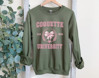 Coquette roze striksweater - zachte, gezellige preppy stijl - oversized girly ronde hals - schattige Varsity chic