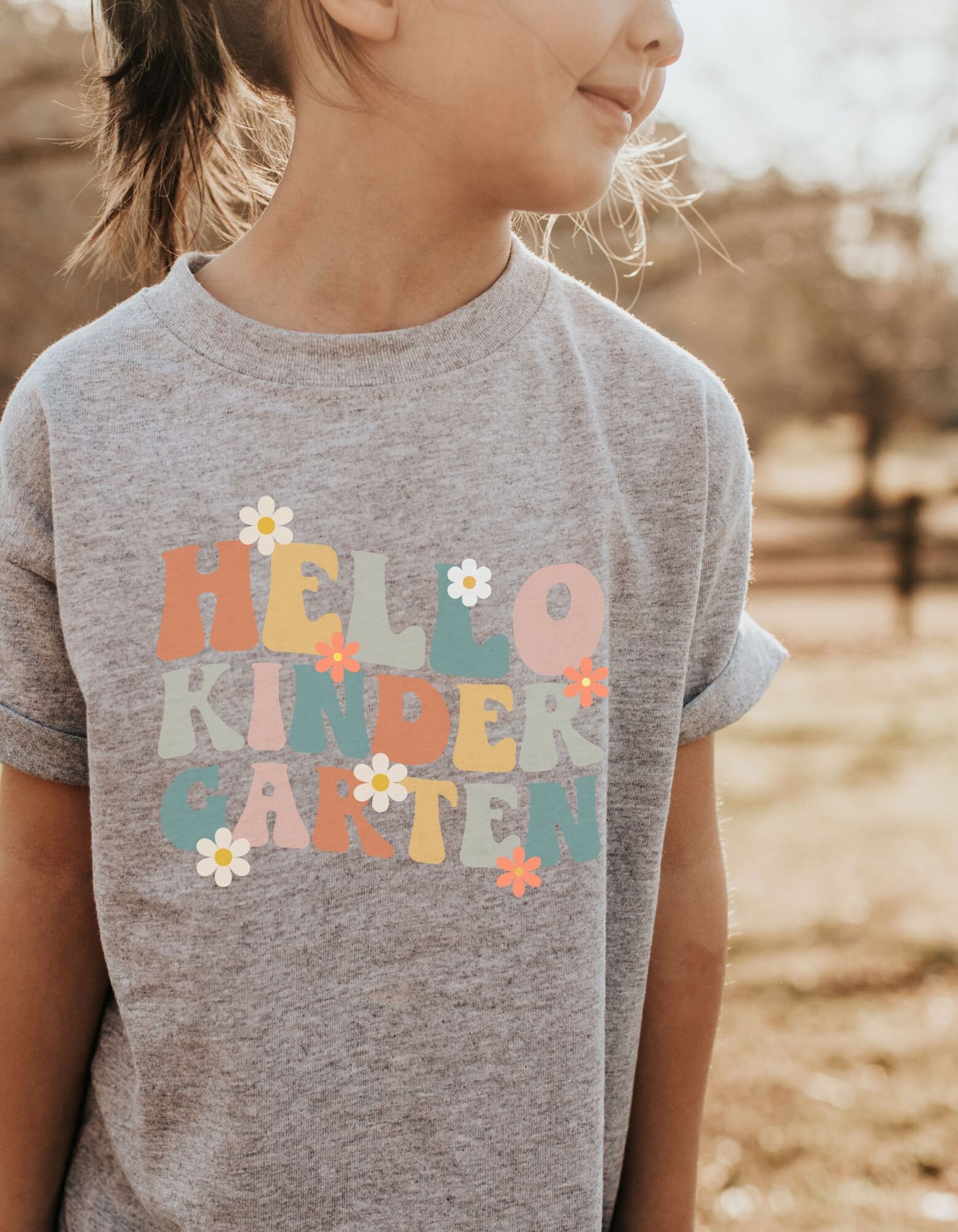 First Day of Kindergarten Shirt for Girls, Girls Back to School Shirt ...