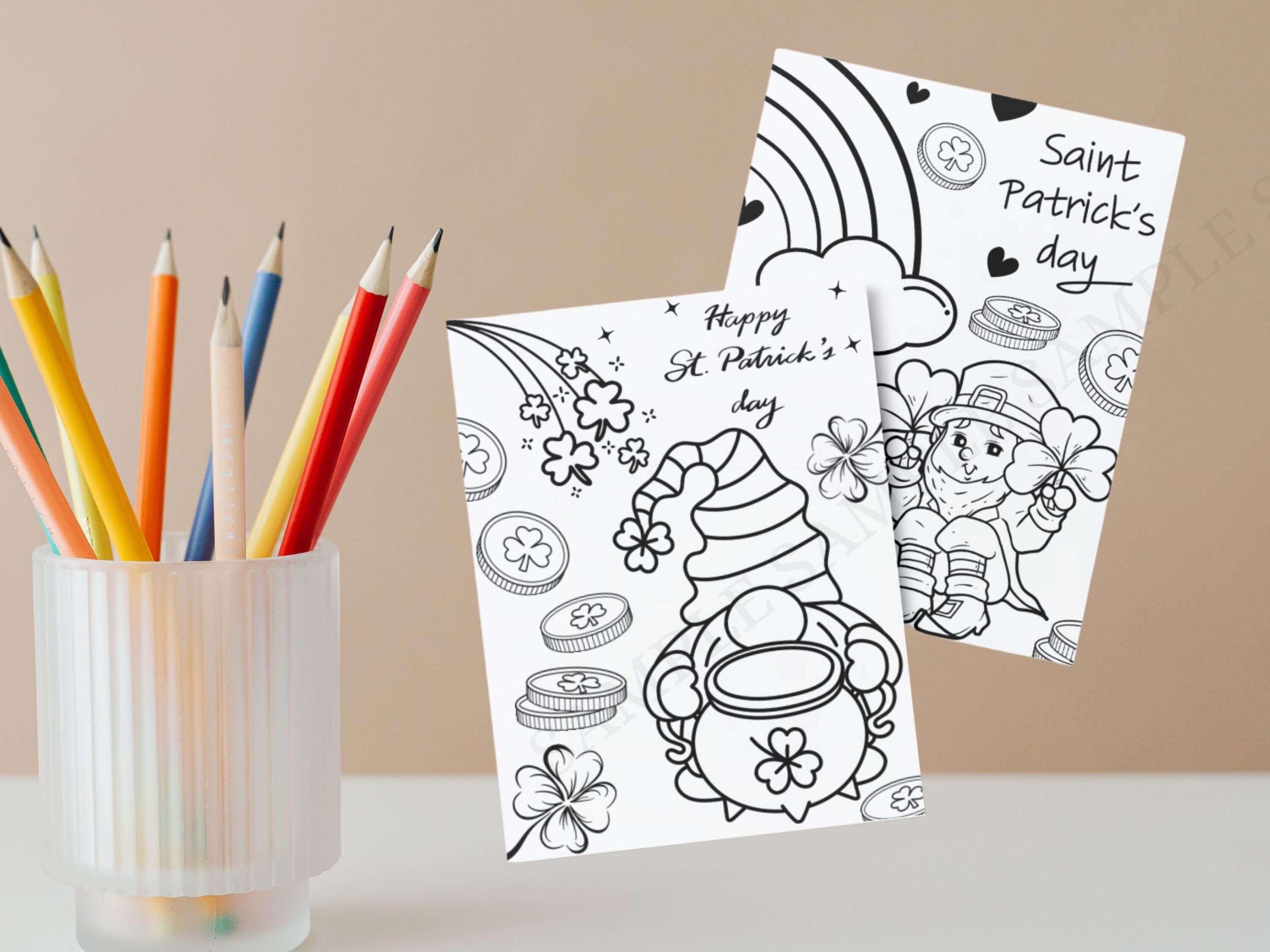 St. Patrick's Day Coloring Pages, Printable St. Patrick's Day Coloring