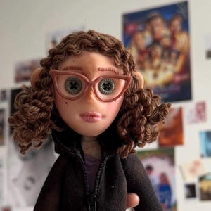 custom unique cute mini me button eyed doll (my style)