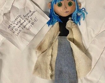 muñecas coraline mini yo personalizadas (estilo película)