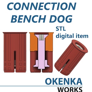 STL file: Connection Bench Dogs for Festool MFT, 20mm