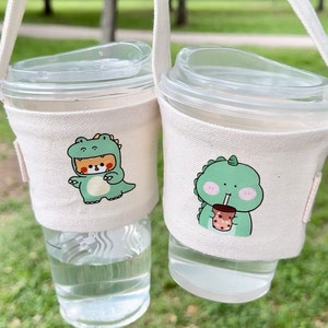 Reusable Cup Holder | Coffee Cup Carrier | Cup Sleeve with Handle | Halloween Gift | Christmas | Starbucks Lover | Must-have item