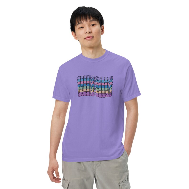 Hurkle-durkle Groovy Wavy Distressed Comfort Colors T-shirt, Scottish