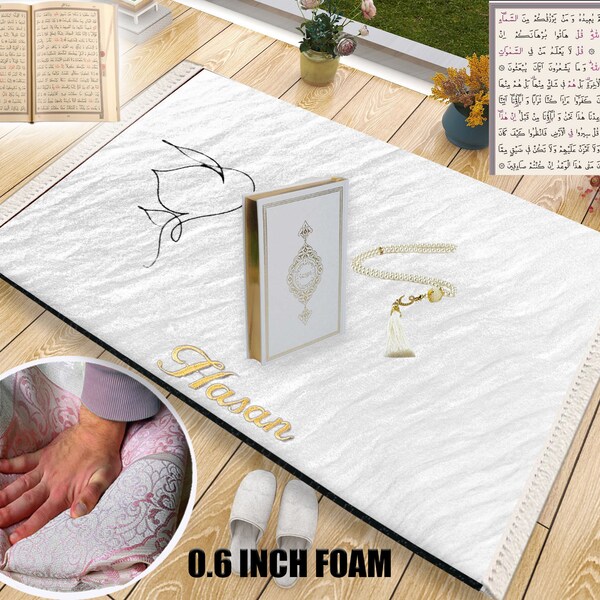 Prayer Mat With Name Soft Etsy