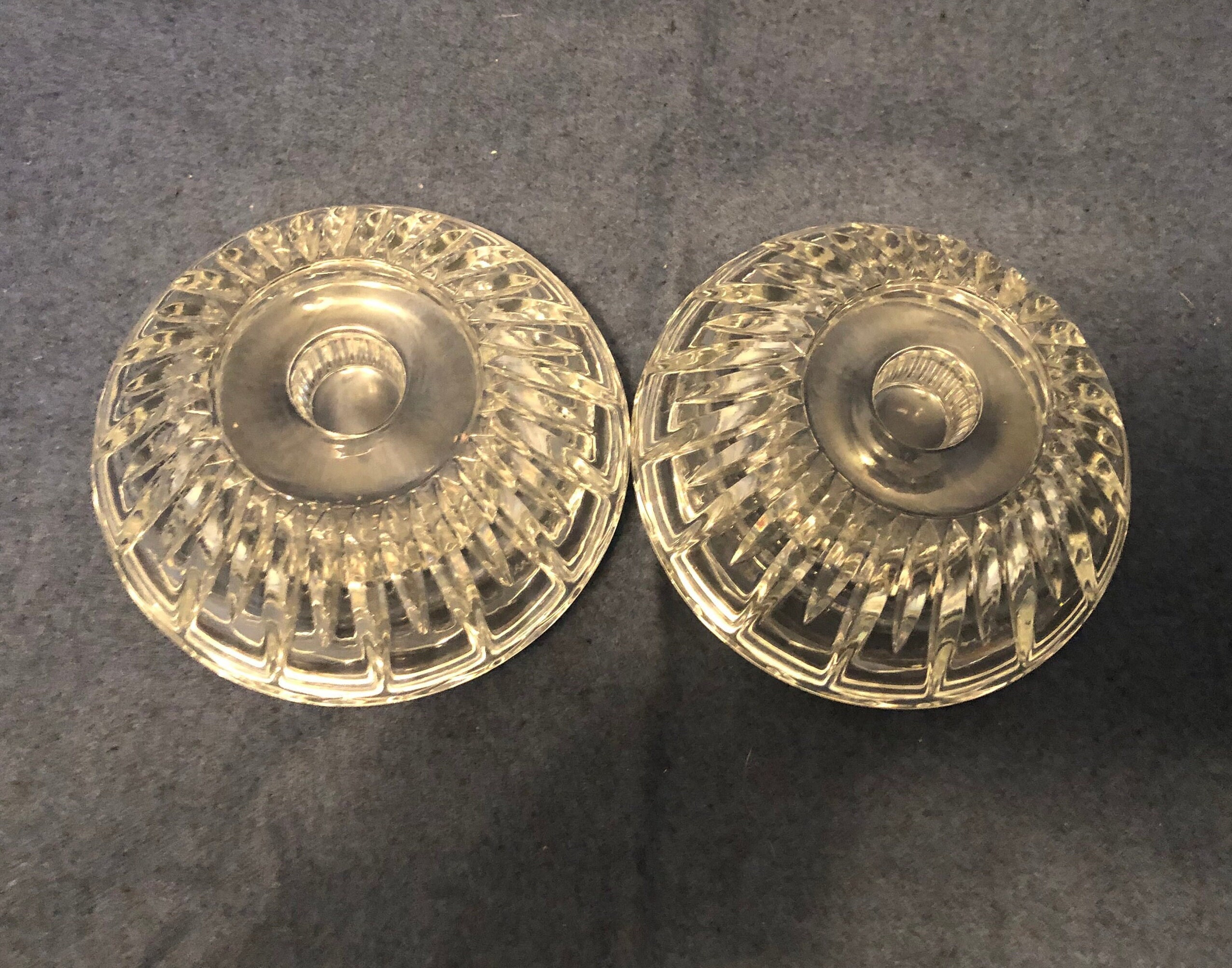 Princess House Crystal Candle Holders Etsy