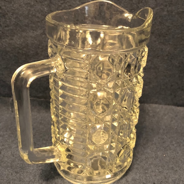 Pattern Glass Milk Pitcher