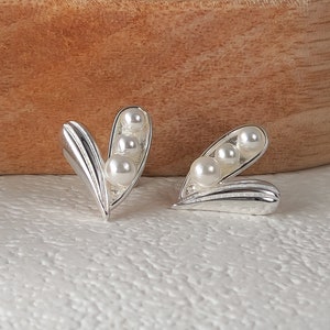 ピアス [SILVER925] Pearl and Heart EarJacket Earring ANNIKA INEZ アニカイネズ ピアス Dual Voluptuous Heart