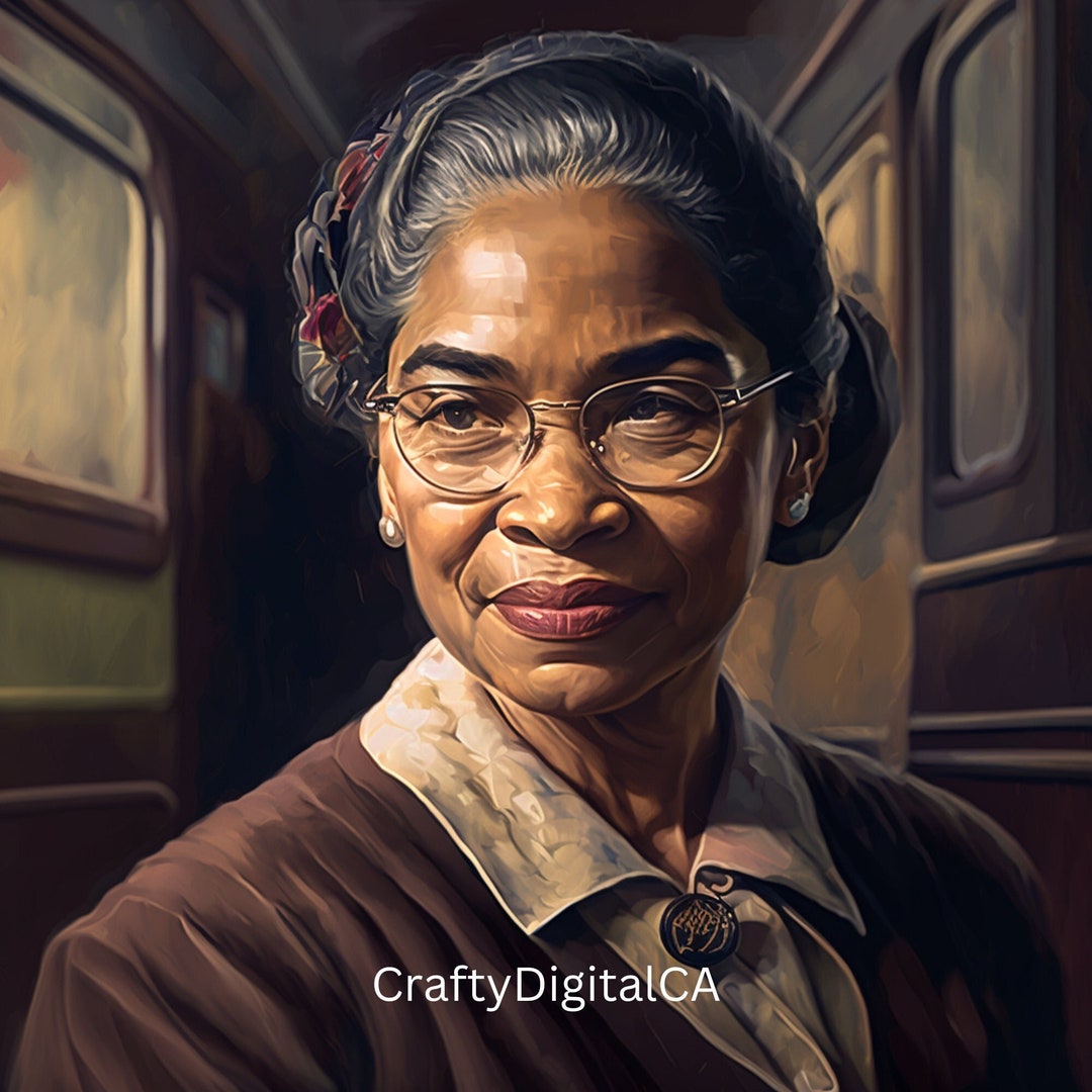 Ai Generated Artwork of Rosa Parks 3D - Etsy