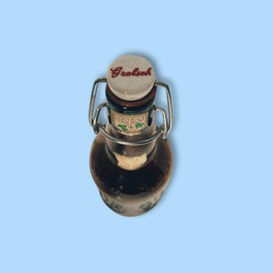 Vintage Collectible Amber Grolsch Beer Bottle