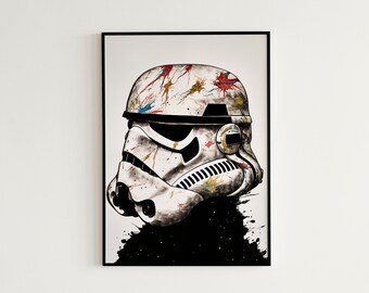 スターウォーズ ストームトルーパー 水彩画 ストームトルーパー アート
