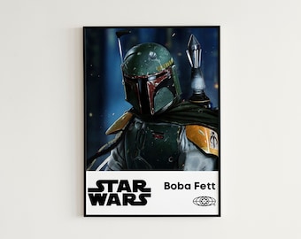 スターウォーズ武器ポスター - ボバ・フェットブラスター - Etsy