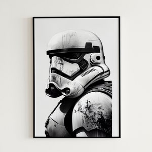 Stormtrooper High Quality Digital Print - Star Wars Painting | Star Wars Wall Art | Stormtrooper Art | Star Wars Prints - Instant Download