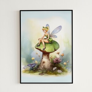 超希少！ティンカーベル　壁飾り　絵装飾品　インテリア　額装　ディズニー　妖精 超希少！ティンカーベル 壁飾り 絵装飾品 インテリア 額装