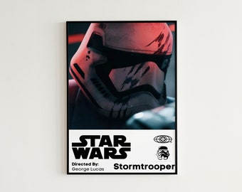 Star Wars Stormtrooper Print | Star Wars Painting | Star Wars Wall Art, Instant Download, Star Wars Stormtrooper Poster, Stormtrooper Art