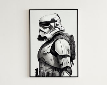 スターウォーズ ストームトルーパー 水彩画 ストームトルーパー